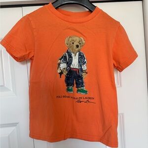 Polo by Ralph Lauren Kids Orange Polo Bear Tee
